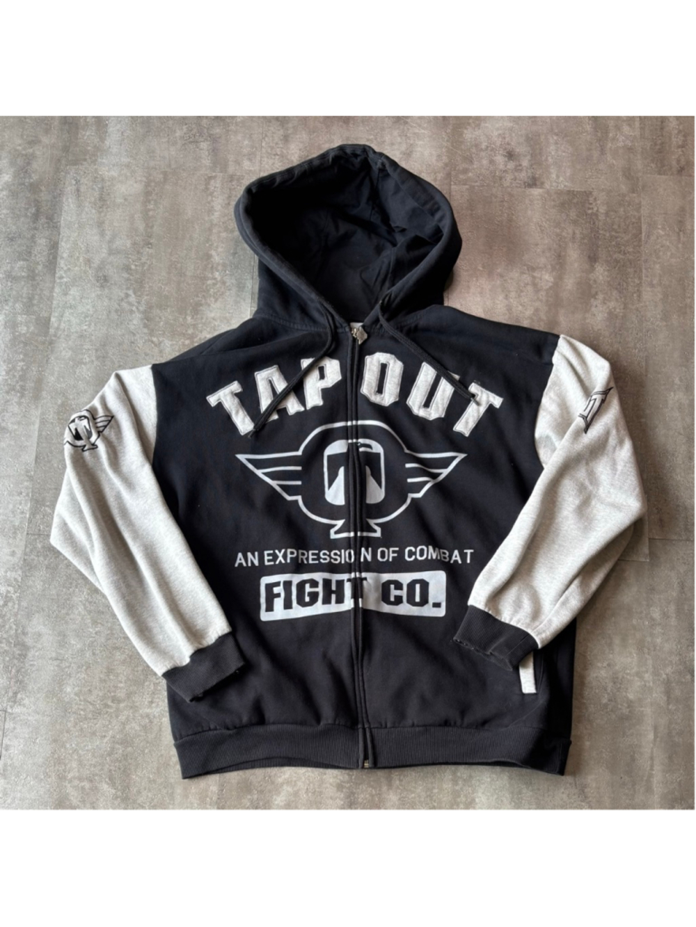 Y2K Tapout Full Zip Hoodie Mens Large